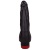 Двойной вибромассажёр чёрного цвета - 17 см.