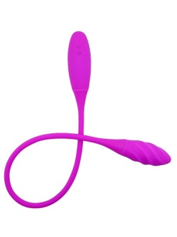 Двусторонний вибромассажер на гибком стержне Snaky Vibe - 60 см.