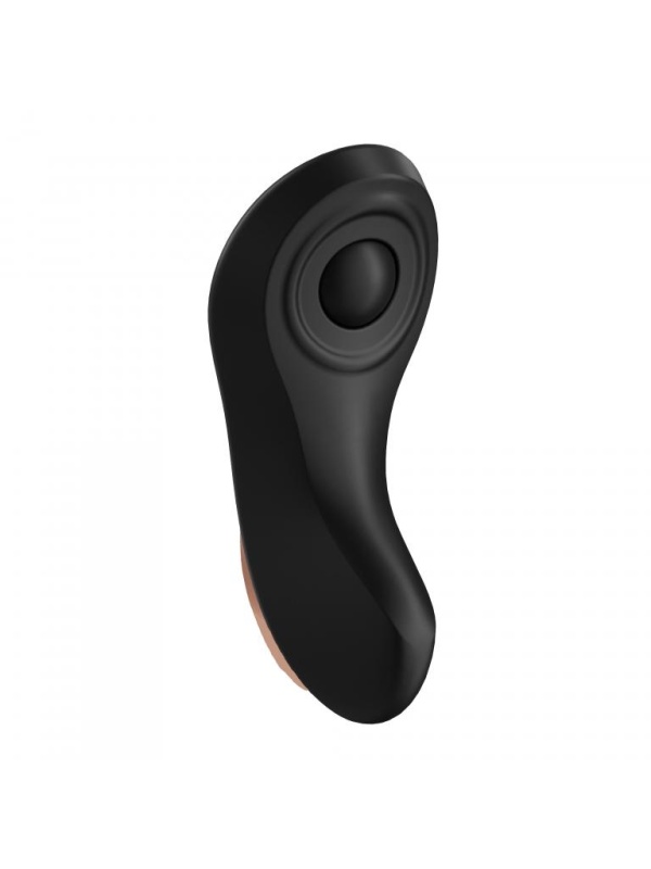 Чёрный вибромассажер в трусики Little Secret