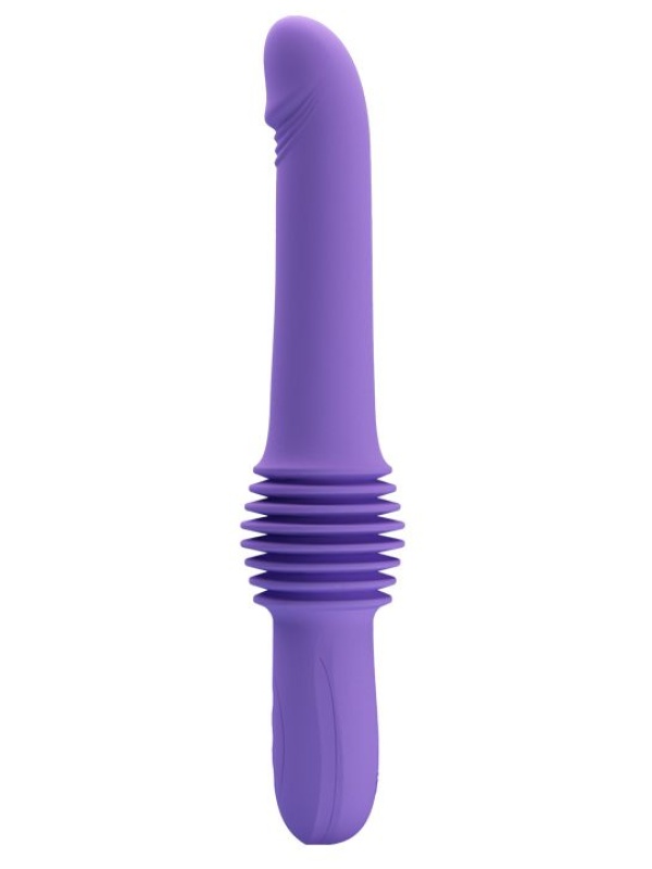 Сиреневая мини-секс-машина Pazuzu с возвратно-поступательными движениями - 29,2 см.