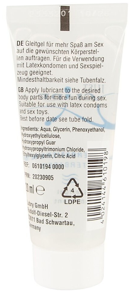 Гель-смазка на водной основе Just Glide - 20 мл.