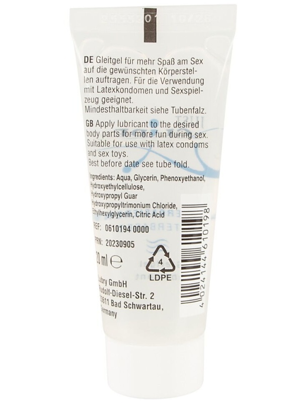 Гель-смазка на водной основе Just Glide - 20 мл.