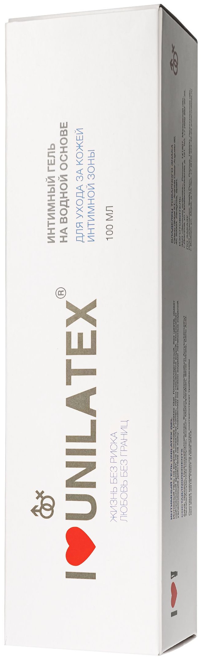 Лубрикант на водной основе Unilatex Gel - 100 мл.