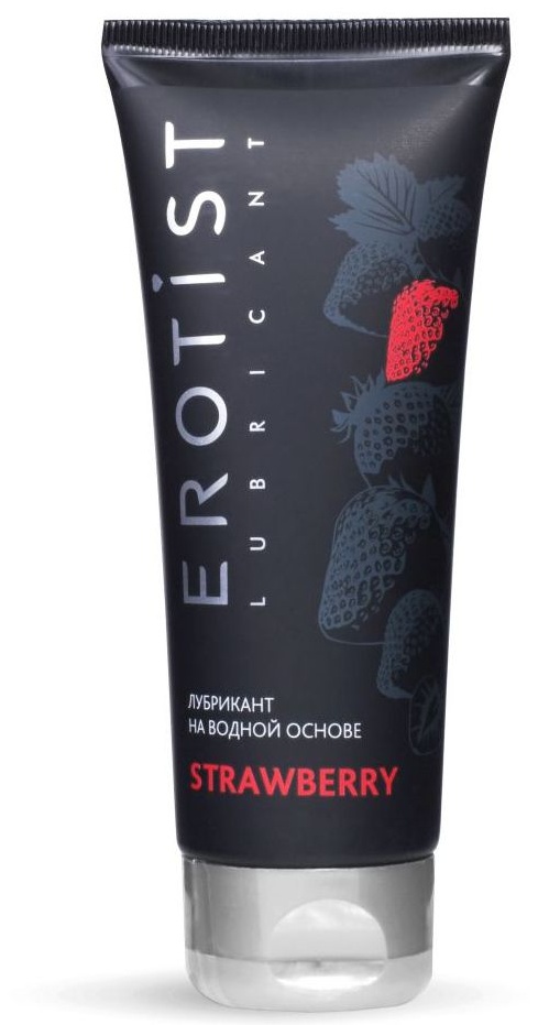 Увлажняющая смазка на водной основе с ароматом клубники Srtawberry - 100 мл.