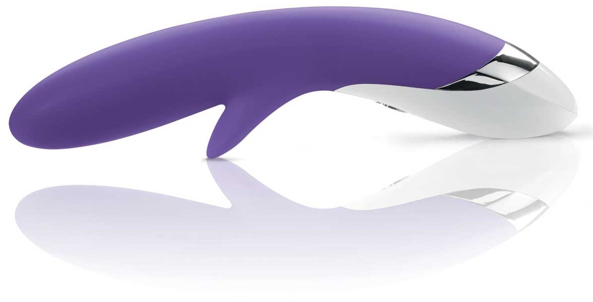 Фиолетовый вибратор Mystim Danny Divido - 27 см.