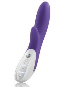 Фиолетовый вибратор Mystim Danny Divido - 27 см.