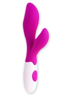 Вибратор Newman с клиторальным отростком - 20 см.