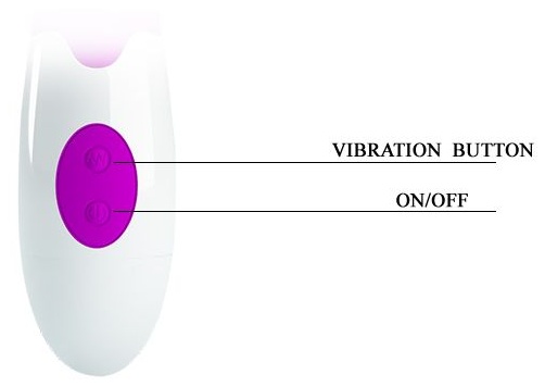Лиловый вибратор Snappy с клиторальным отростком - 19,5 см.