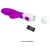 Лиловый вибратор Snappy с клиторальным отростком - 19,5 см.