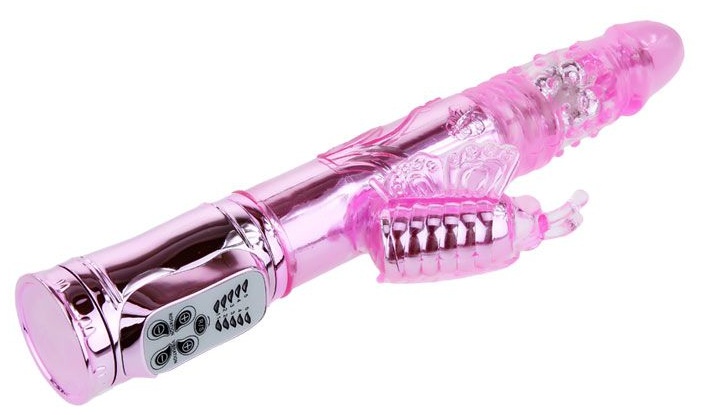 Вибратор-бабочка Throbbing Butterfly - 29,5 см.