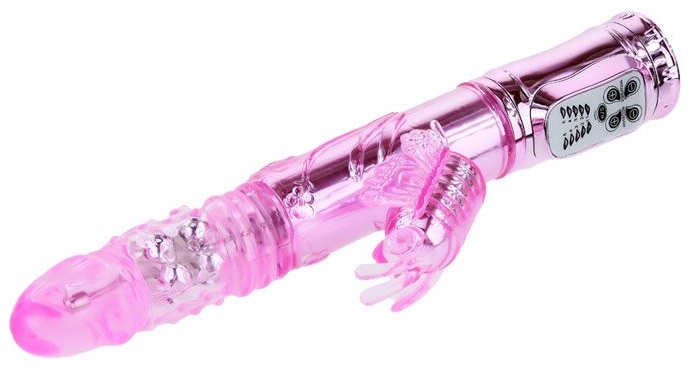 Вибратор-бабочка Throbbing Butterfly - 29,5 см.