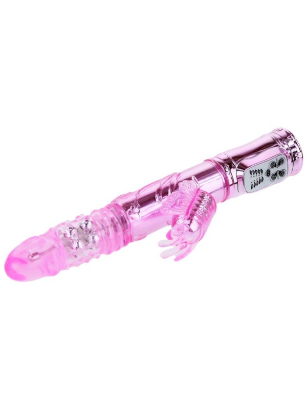 Вибратор-бабочка Throbbing Butterfly - 29,5 см.