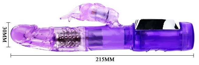 Фиолетовый ротатор Passionate Baron - 21,5 см.