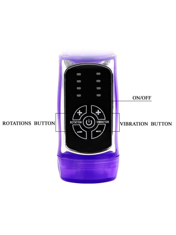 Фиолетовый ротатор Passionate Baron - 21,5 см.