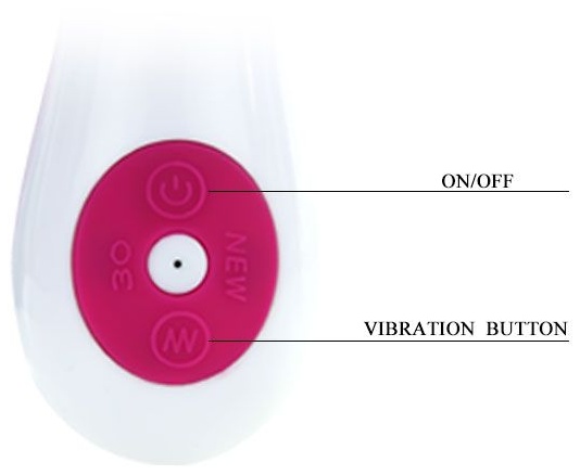 Розовый вибратор Felix с клиторальным стимулятором - 21 см.