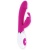 Розовый вибратор Gene с клиторальным стимулятором - 20,4 см.