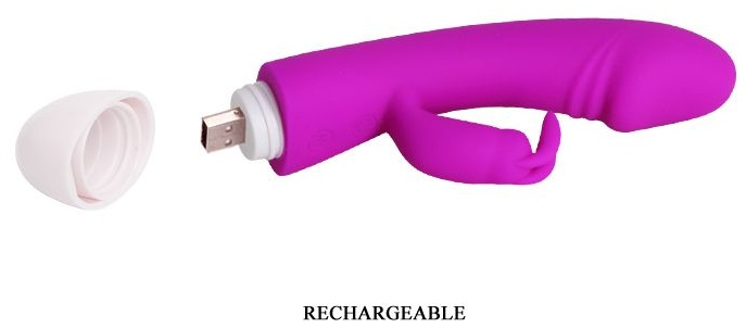Силиконовый перезаряжаемый вибратор Will - 18 см.