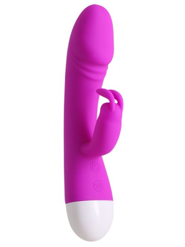 Силиконовый перезаряжаемый вибратор Will - 18 см.