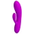 Эргономичный вибромассажер Alvin со стимулятором клитора - 16,9 см.