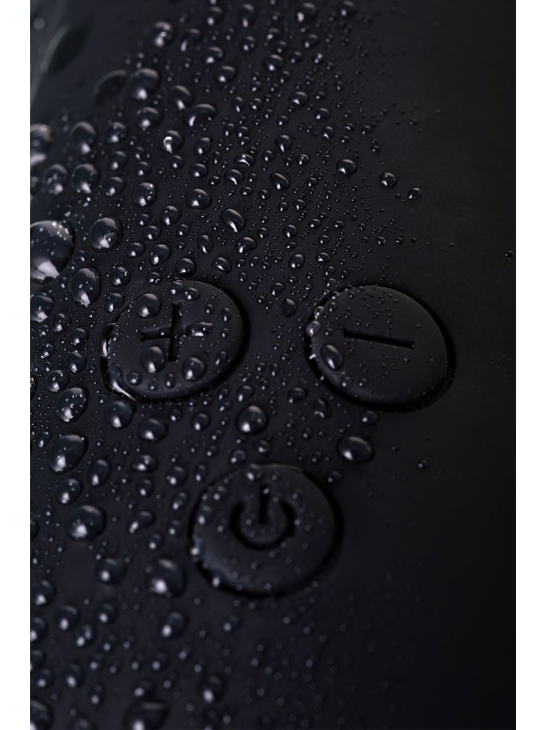 Чёрный вибратор WANAME Thunder с клиторальным отростком - 24,2 см.