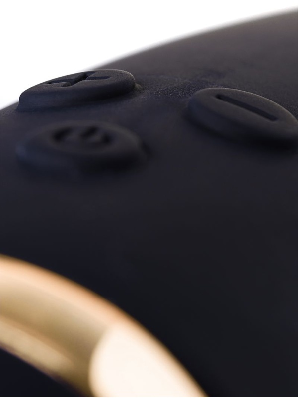 Чёрный вибратор WANAME Thunder с клиторальным отростком - 24,2 см.