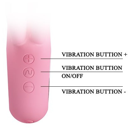 Нежно-розовый вибратор Chris с клиторальным отростком - 15,4 см.