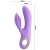Сиреневый вибратор с клиторальным отростком Canrol - 17,1 см.
