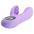 Сиреневый вибратор с клиторальным отростком Canrol - 17,1 см.