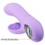 Сиреневый вибратор с клиторальным отростком Canrol - 17,1 см.