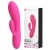 Розовый вибратор с клиторальным отростком Ives - 16,9 см.