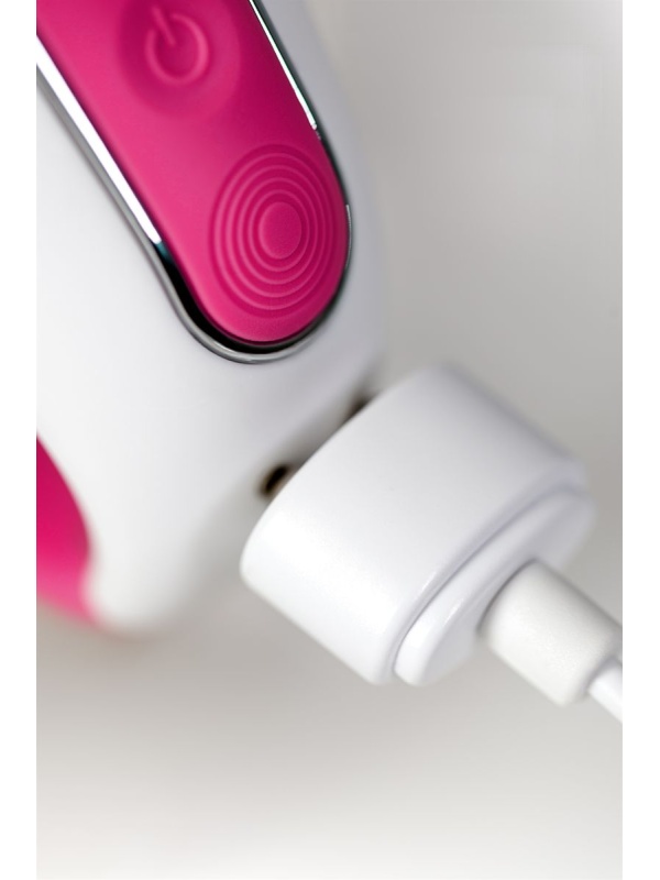 Ярко-розовый вибратор  Satisfyer Mr. Rabbit с клиторальным отростком - 22,1 см.