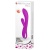 Лиловый вибратор-кролик Wilbur с функцией нагрева - 20,5 см.