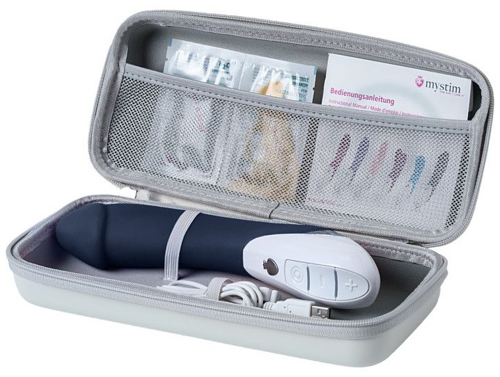 Темно-синий вибратор Mystim Terrific Truman - 27 см.