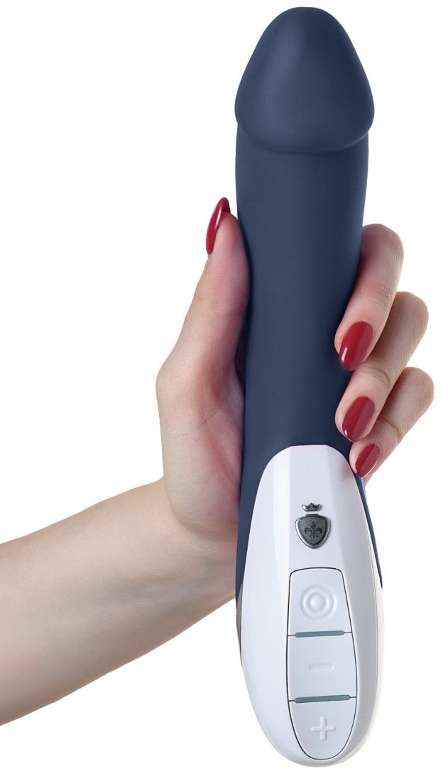 Темно-синий вибратор Mystim Terrific Truman - 27 см.
