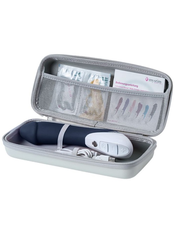 Темно-синий вибратор Mystim Terrific Truman - 27 см.