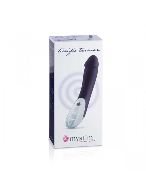 Темно-синий вибратор Mystim Terrific Truman - 27 см.