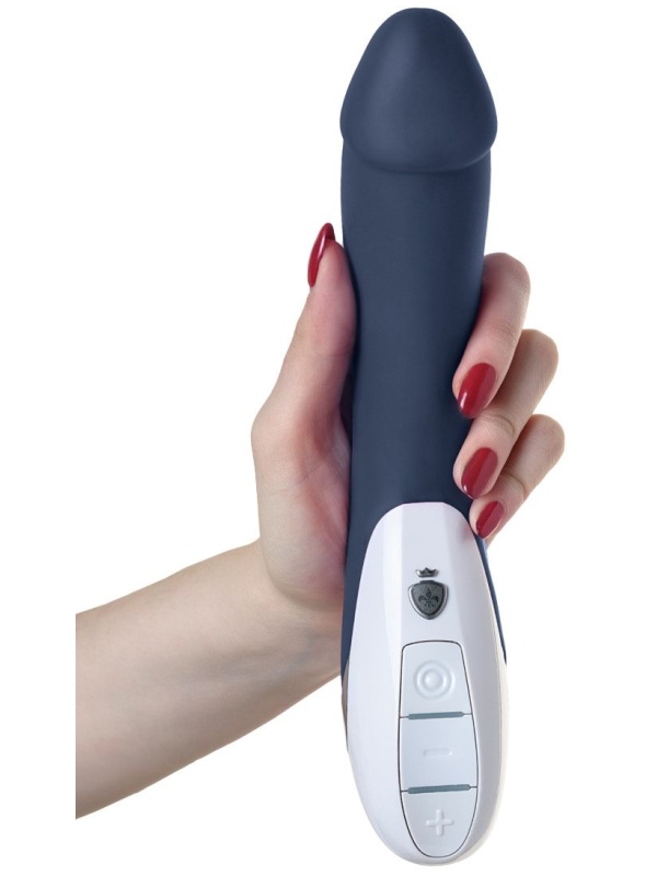 Темно-синий вибратор Mystim Terrific Truman - 27 см.