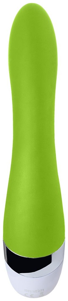 Вибратор Mystim цвета лайма Sassy Simon - 27 см.