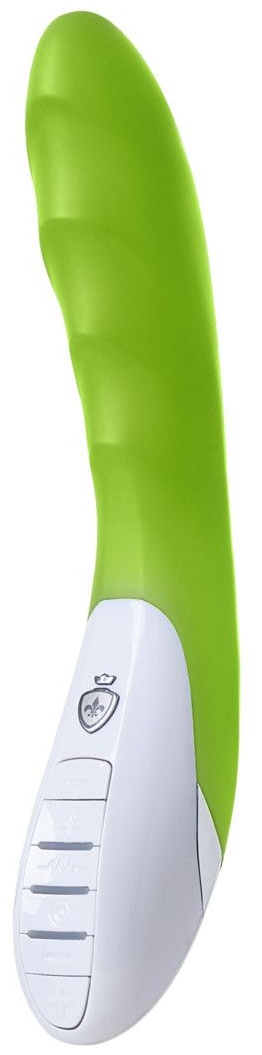 Вибратор Mystim цвета лайма Sassy Simon - 27 см.
