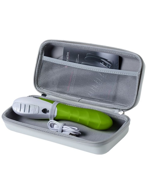 Вибратор Mystim цвета лайма Sassy Simon - 27 см.