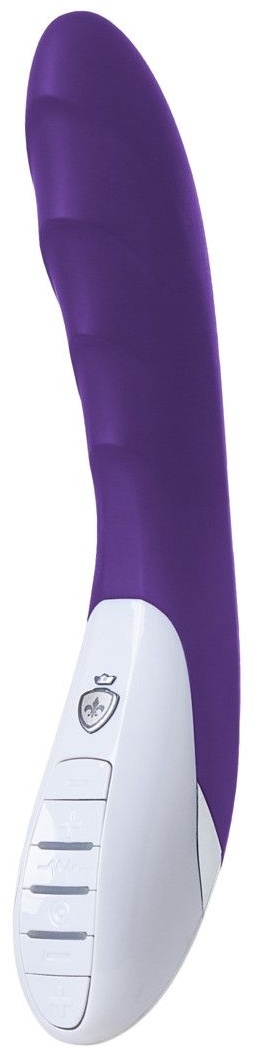 Фиолетовый вибратор Mystim Sassy Simon - 27 см.