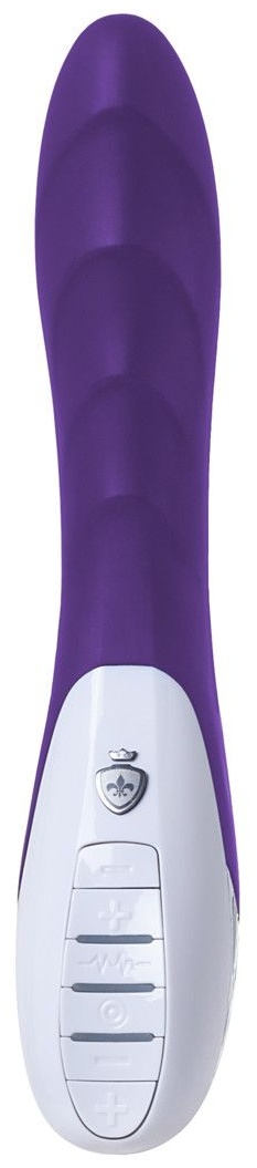 Фиолетовый вибратор Mystim Sassy Simon - 27 см.