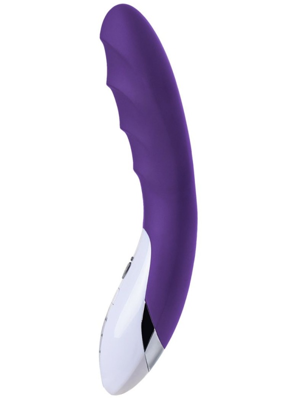 Фиолетовый вибратор Mystim Sassy Simon - 27 см.