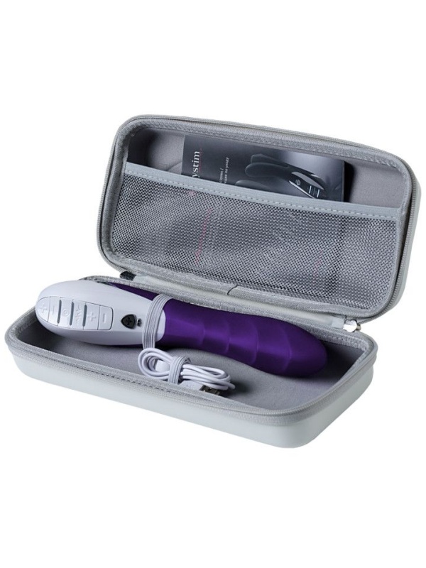 Фиолетовый вибратор Mystim Sassy Simon - 27 см.