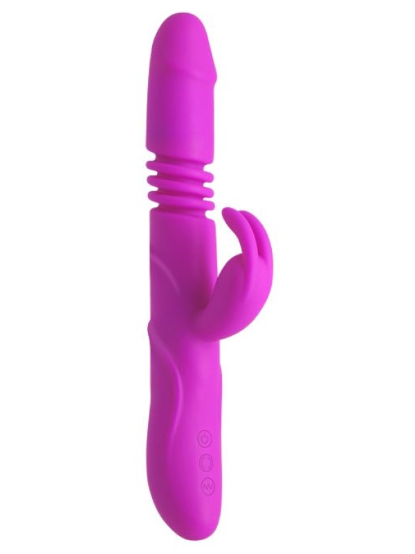 Вибратор с поступательным движением и ротацией Ward - 27 см.