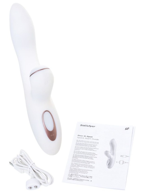 Вибромассажер с вакуумно-волновой клиторальной стимуляцией Satisfyer Pro + G-Spot - 22 см.
