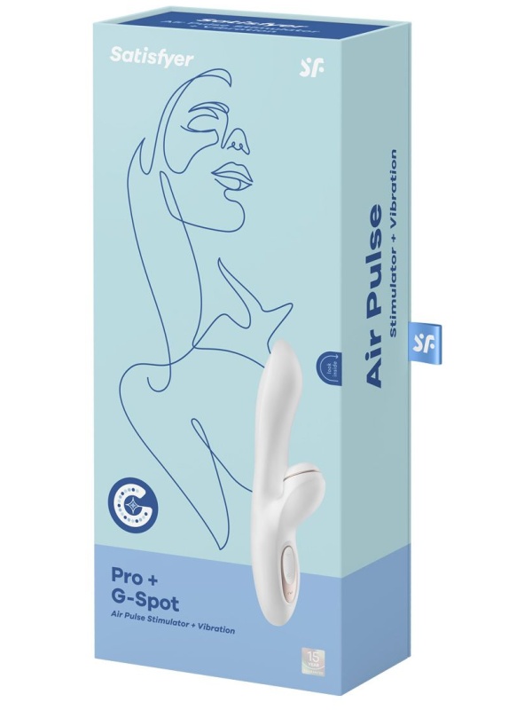 Вибромассажер с вакуумно-волновой клиторальной стимуляцией Satisfyer Pro + G-Spot - 22 см.