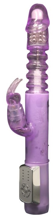 Сиреневый мультифункциональный вибратор Deluxe Dreeam Lover - 26 см.