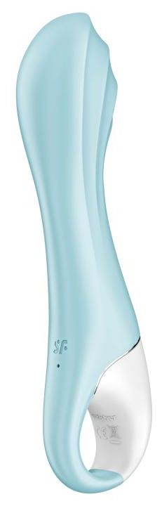 Голубой вибромассажер Air Pump Vibrator 5+ - 21 см.