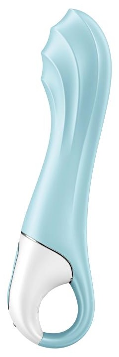 Голубой вибромассажер Air Pump Vibrator 5+ - 21 см.